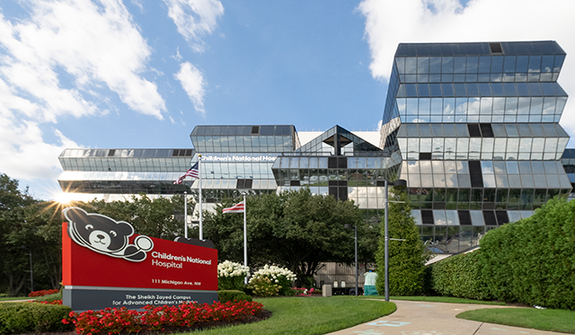 Exterior of Children's National Main Hospital.