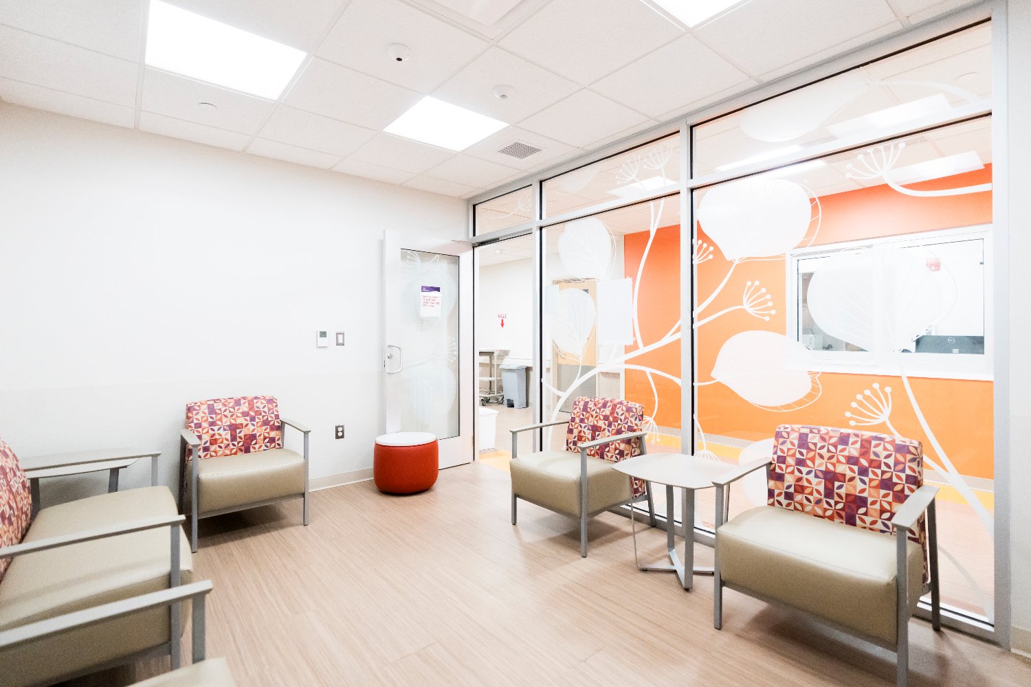 Dialysis clinic waiting room