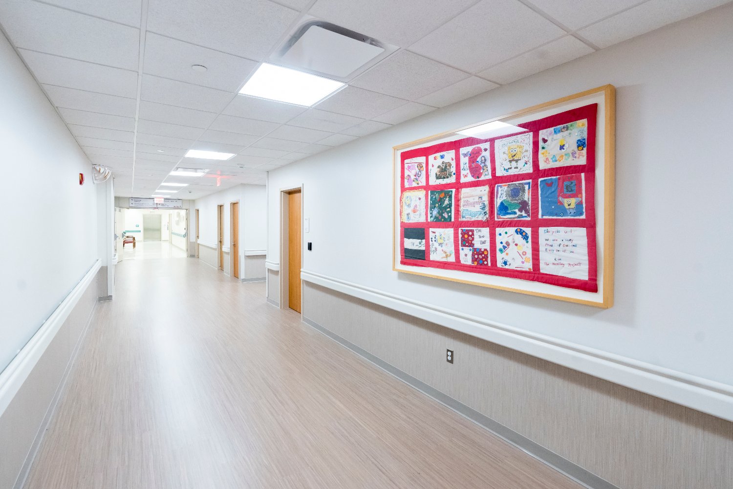 Dialysis clinic hallway