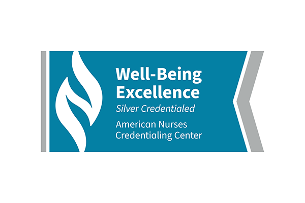 ANCC Well-Being Excellence Silver Credentialed Logo
