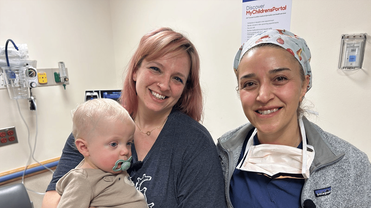 Lincoln and his mom reunited with provider's who saved his life