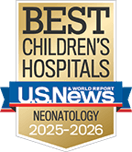 U.S. News & World Report - Best Children's Hospitals: Neonatology 2025-2026 badge