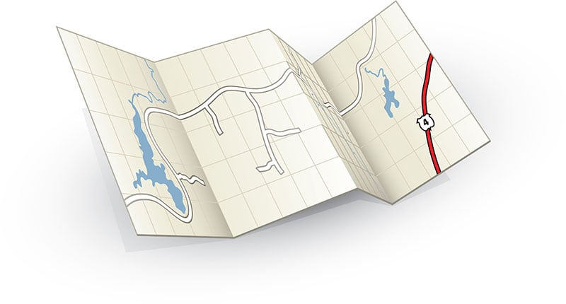 cartoon map