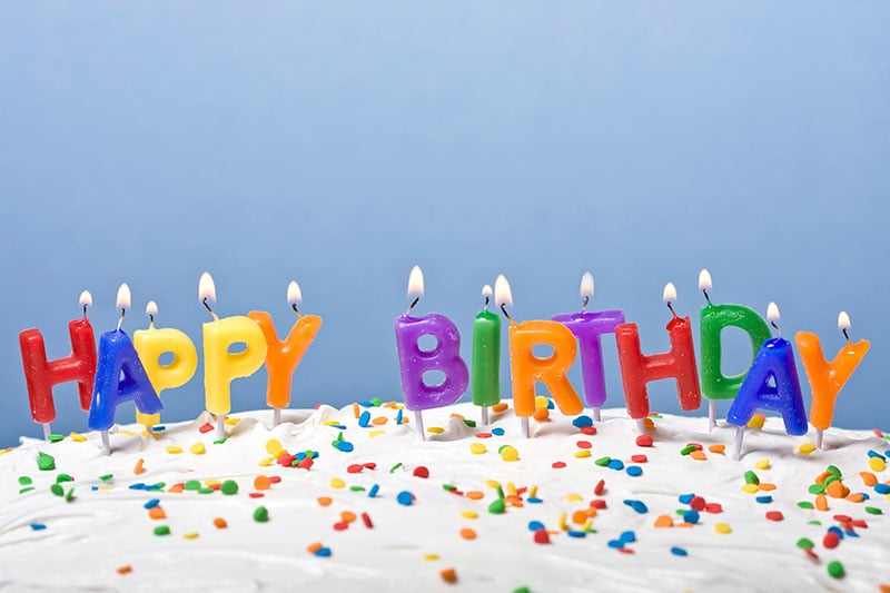 Happy Birthday candles