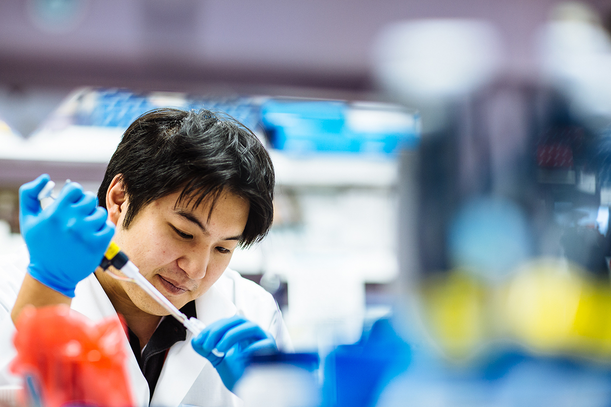 researcher in the lab