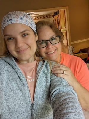 Laura Barrett and her mom, Michelle