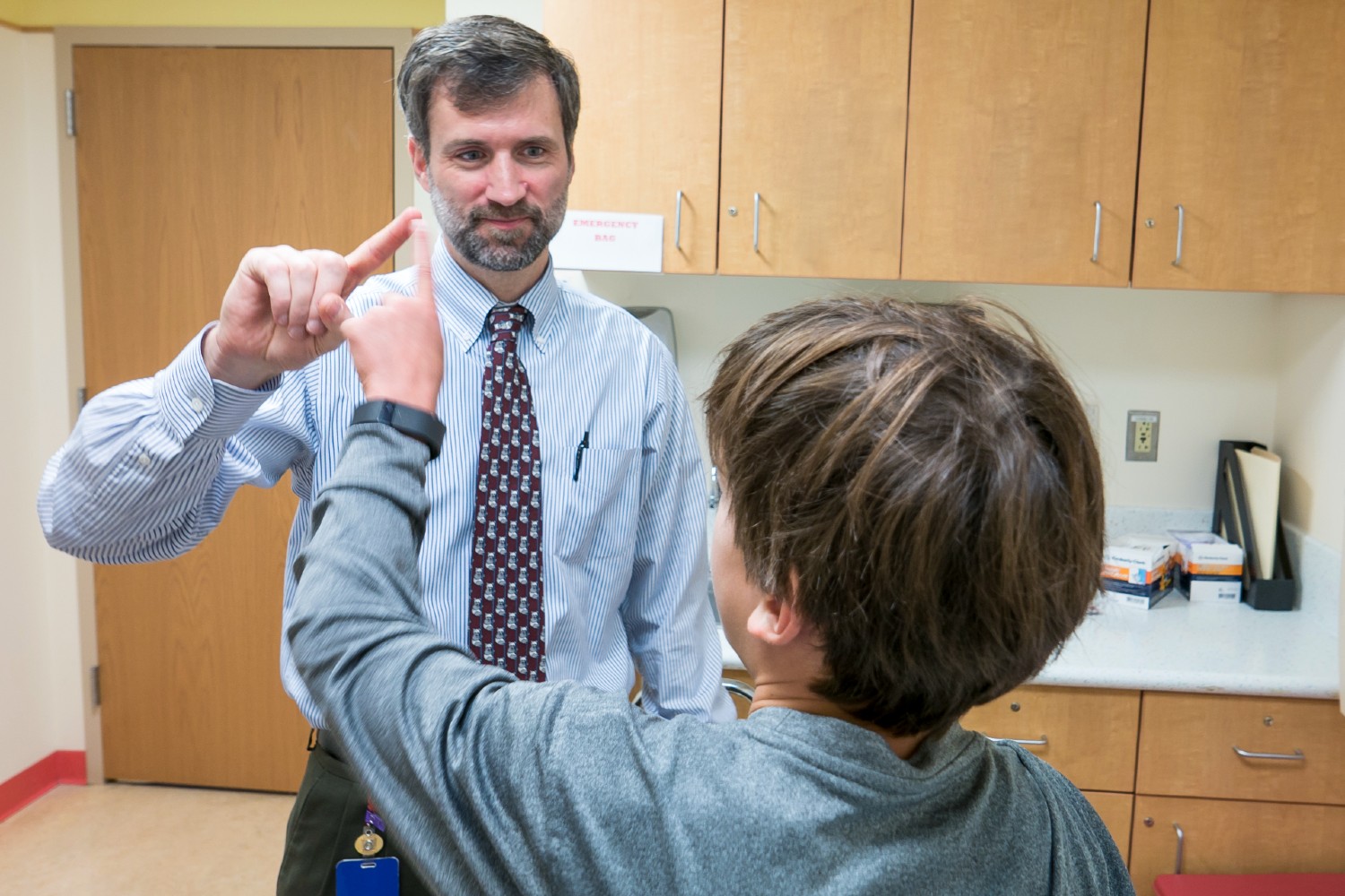 Dr. Brian Rood with Jack Miller.