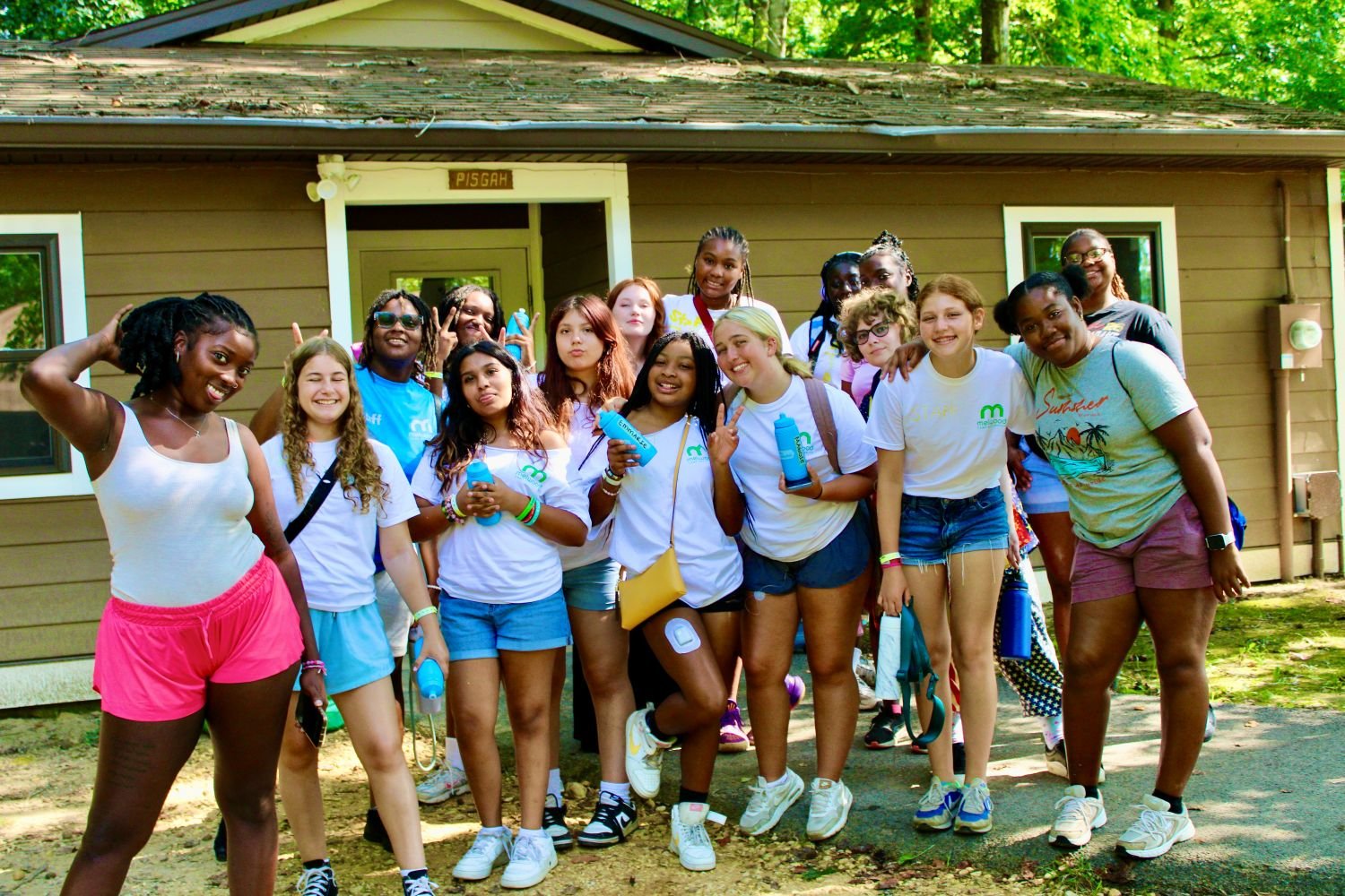 Group of children at Children's National Diabetes Camp