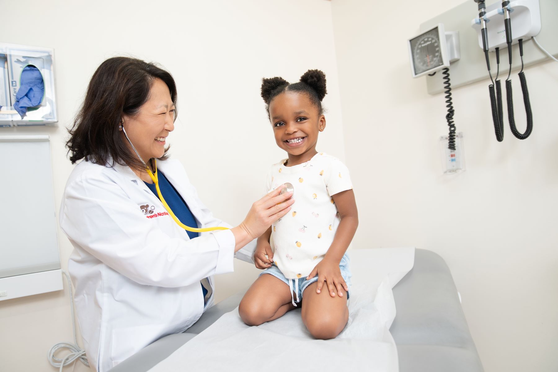 Dr. Aerang Kim smiling with a patient