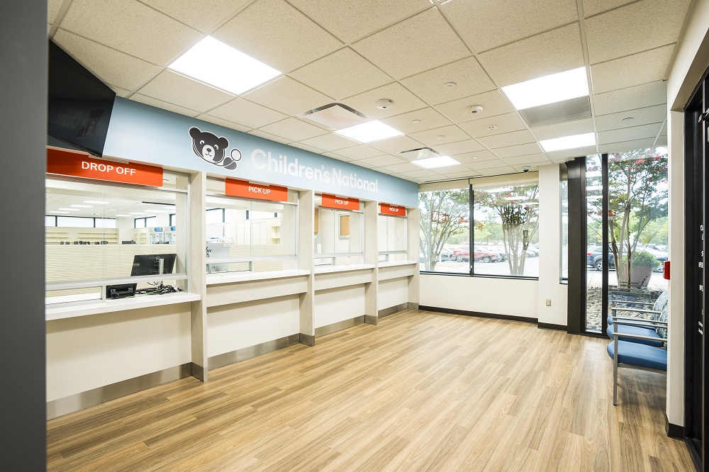 Children's National Specialty Pharmacy pick up windows for patient families