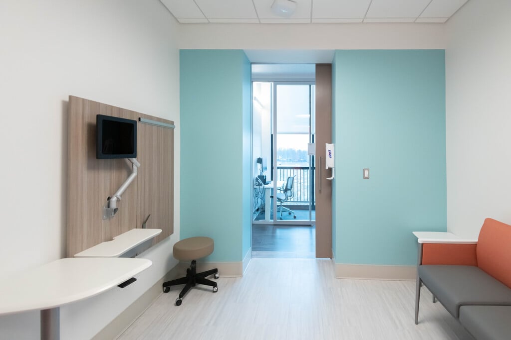 A consultation area at the Rare Disease Institute.