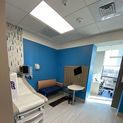 An exam room at the Rare Disease Institute.