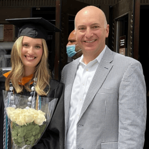 Jeffrey Dome, M.D., Ph.D. and his daughter Amelia Dome, M.S.N, R.N. 