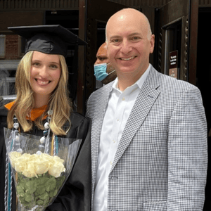 Jeffrey Dome, M.D., Ph.D. and his daughter Amelia Dome, M.S.N, R.N. 