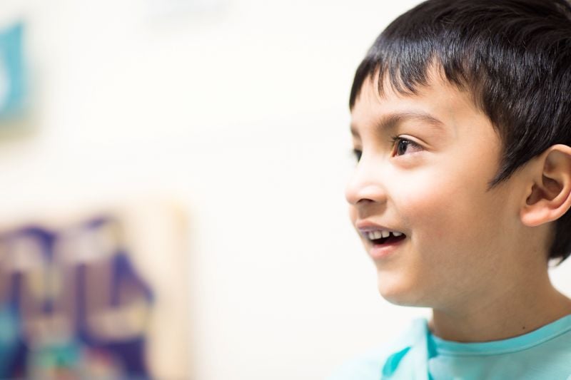 Smiling patient