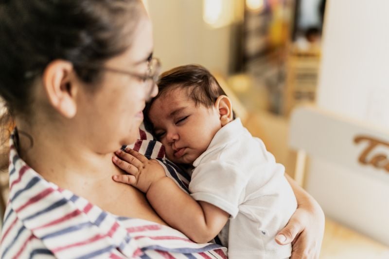 Baby with mother