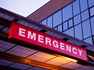 emergency department sign