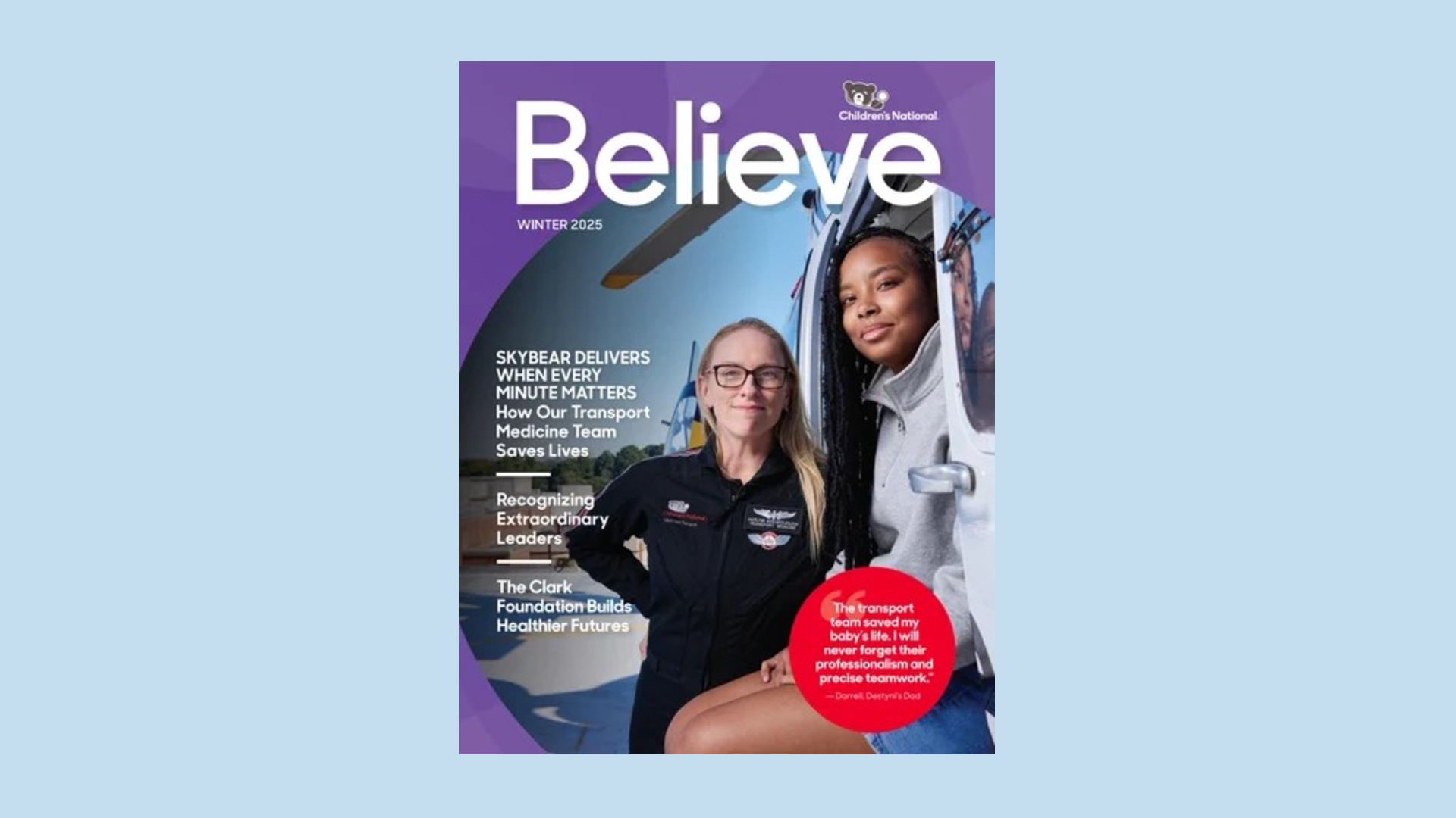 Believe magazine cover