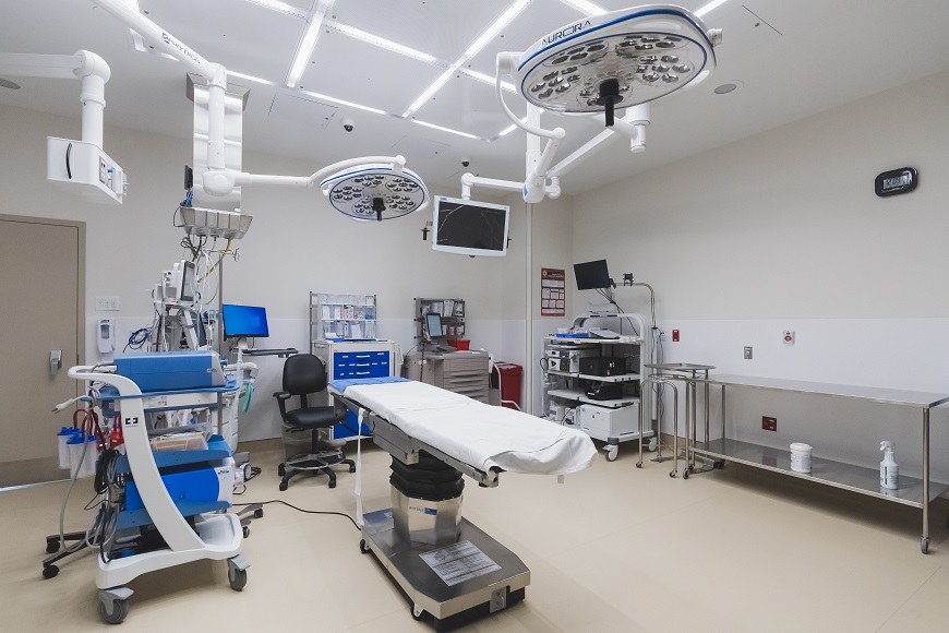 A surgery room at the Prince George's County Ambulatory Surgery Center