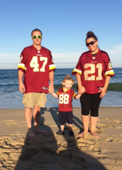 Family on the beach