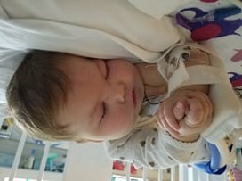 Baby Mila sleeping