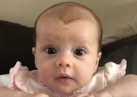 Sadie as an infant