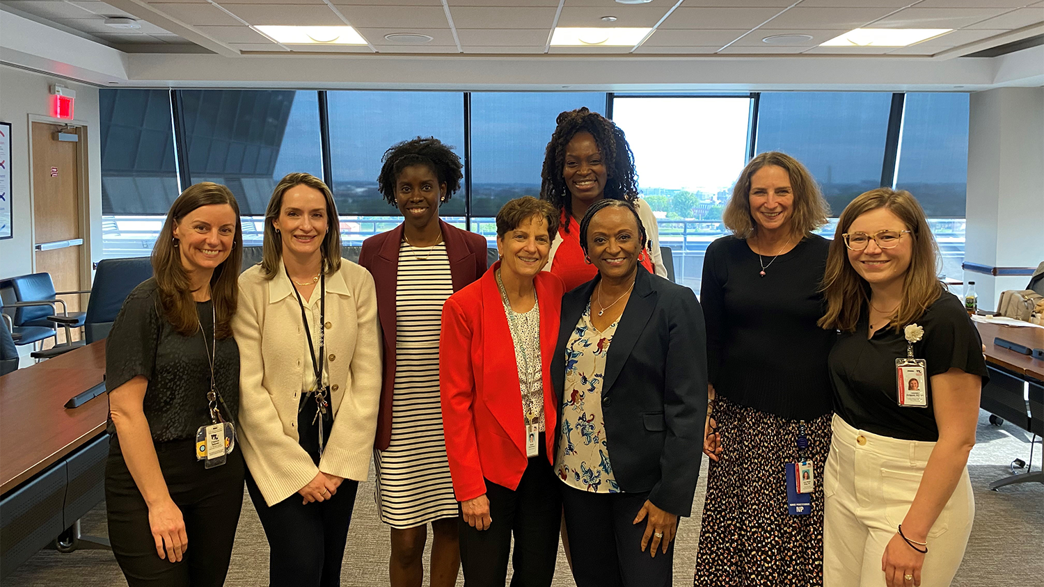 Group photo in an office