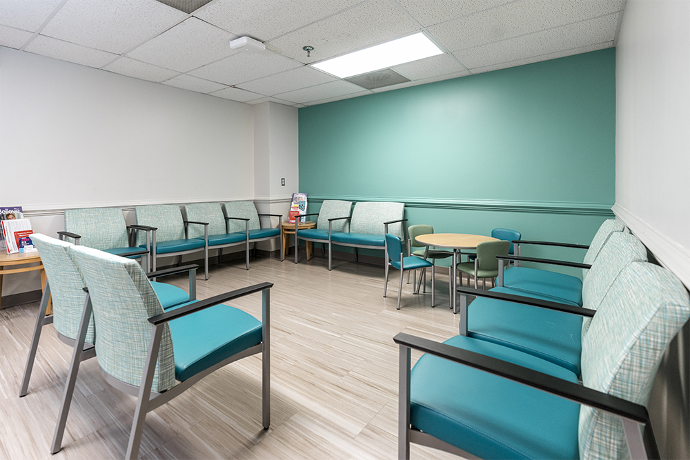 Waiting room at doctors office