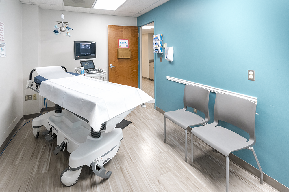 Exam room at a doctors office