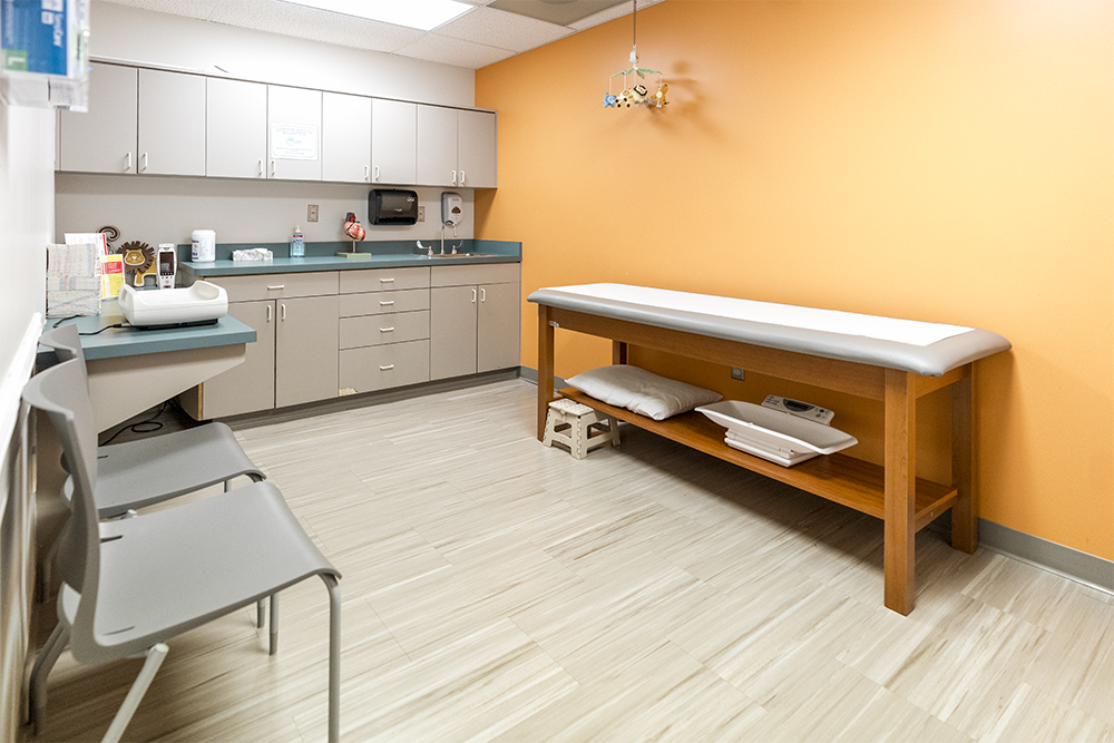 Exam room at a doctors office