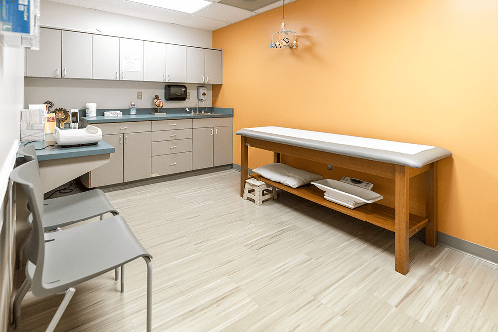 Exam room at a doctors office