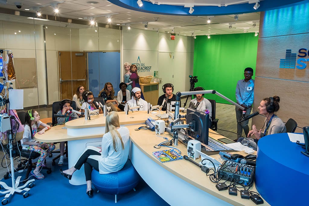 students at Seacrest studios