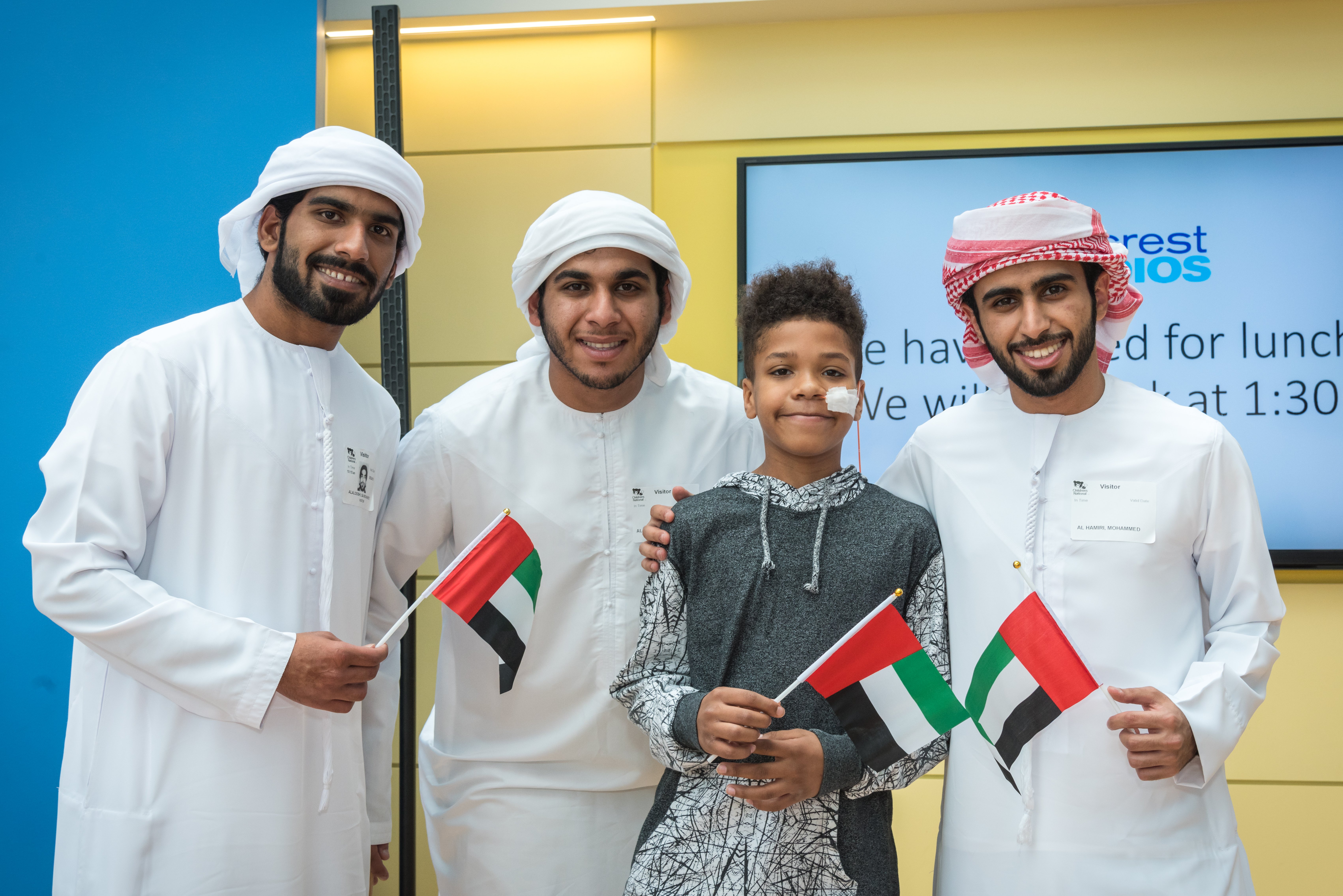 Abu Dhabi Investment Authority Scholarship Students visit Children's National