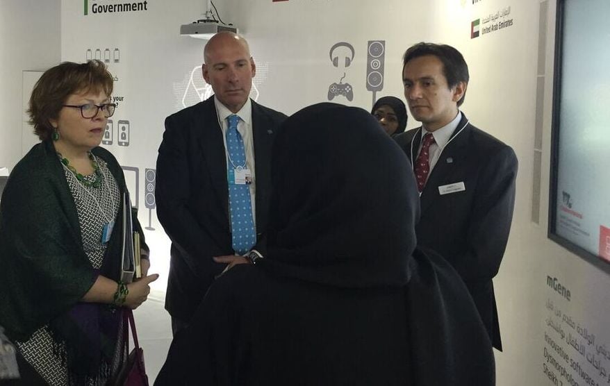 US Amb to the UAE Barbara Leaf and US Dept of Commerce Undersecretary Stefan Selig