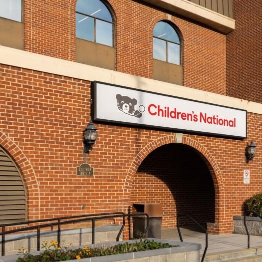 Photograph of the brick exterior of Children's National Anacostia Primary Care office in Washington, D.C.