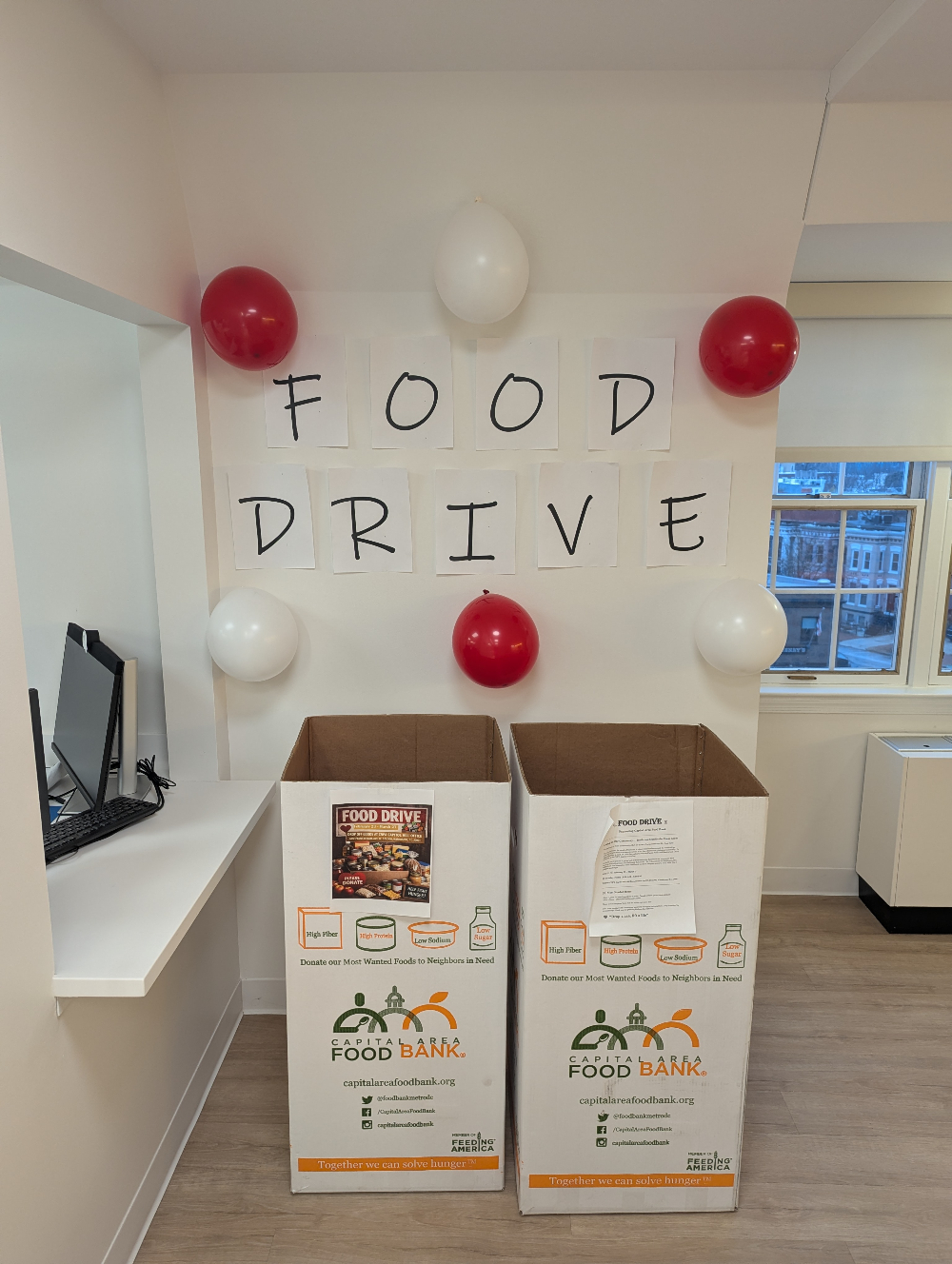 food drive boxes