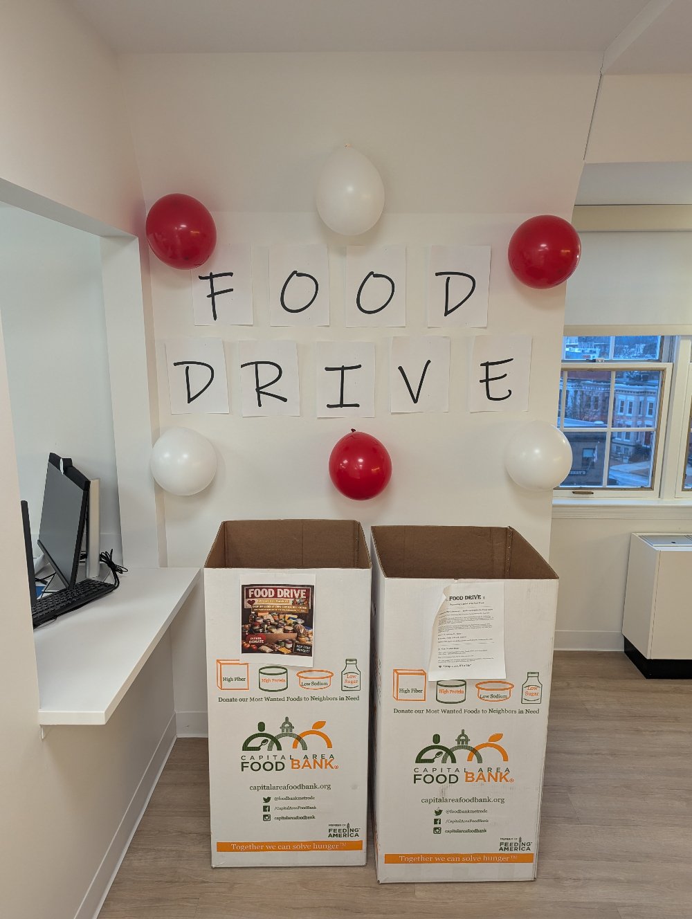 food drive boxes