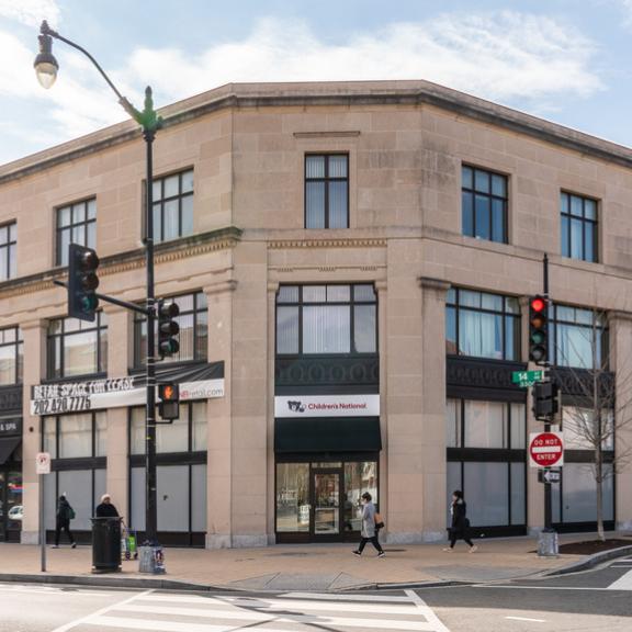 Photograph of the exterior of Children's National Columbia Heights Primary Care office in Washington, D.C.