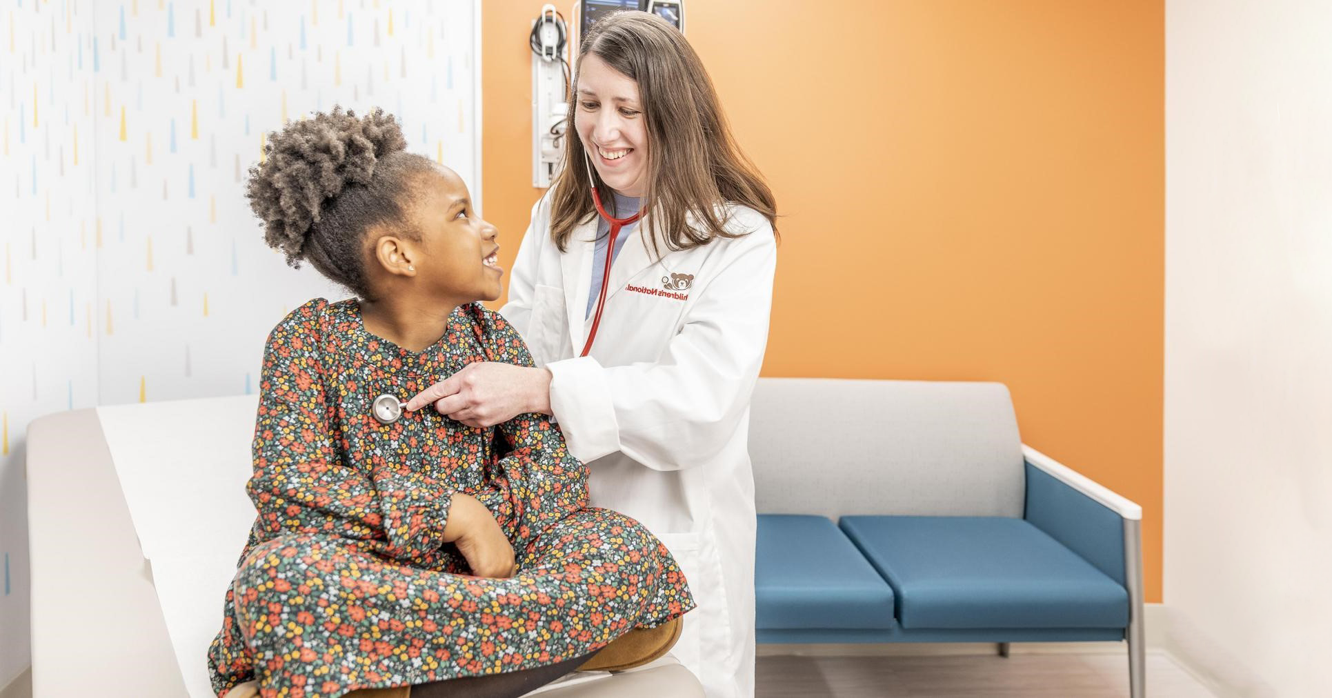 Provider interacting with a patient