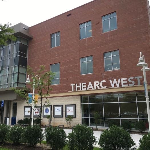 Photograph of the exterior of the THEARC West building where Children's National THEARC primary care is located.