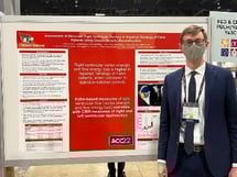 Cardiology fellow show casing research