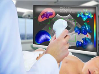 doctor looking at imaging