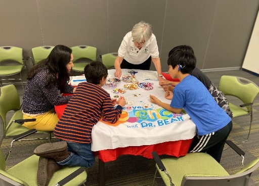 Student-participants engaging in activities.