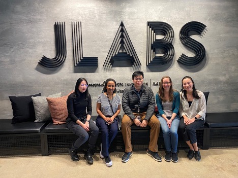 From left to right: Emily De-Bodene, Felagot Abebe, Joshua Wang, Cayce Dorrier and Olivia Pak.