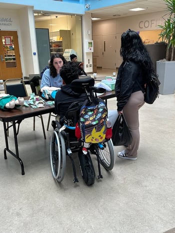 Children participate in a science learning activity at Children’s National Hospital in Washington D.C., March 25, 2025.
