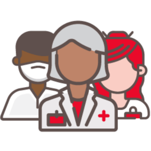 Health professionals icon.