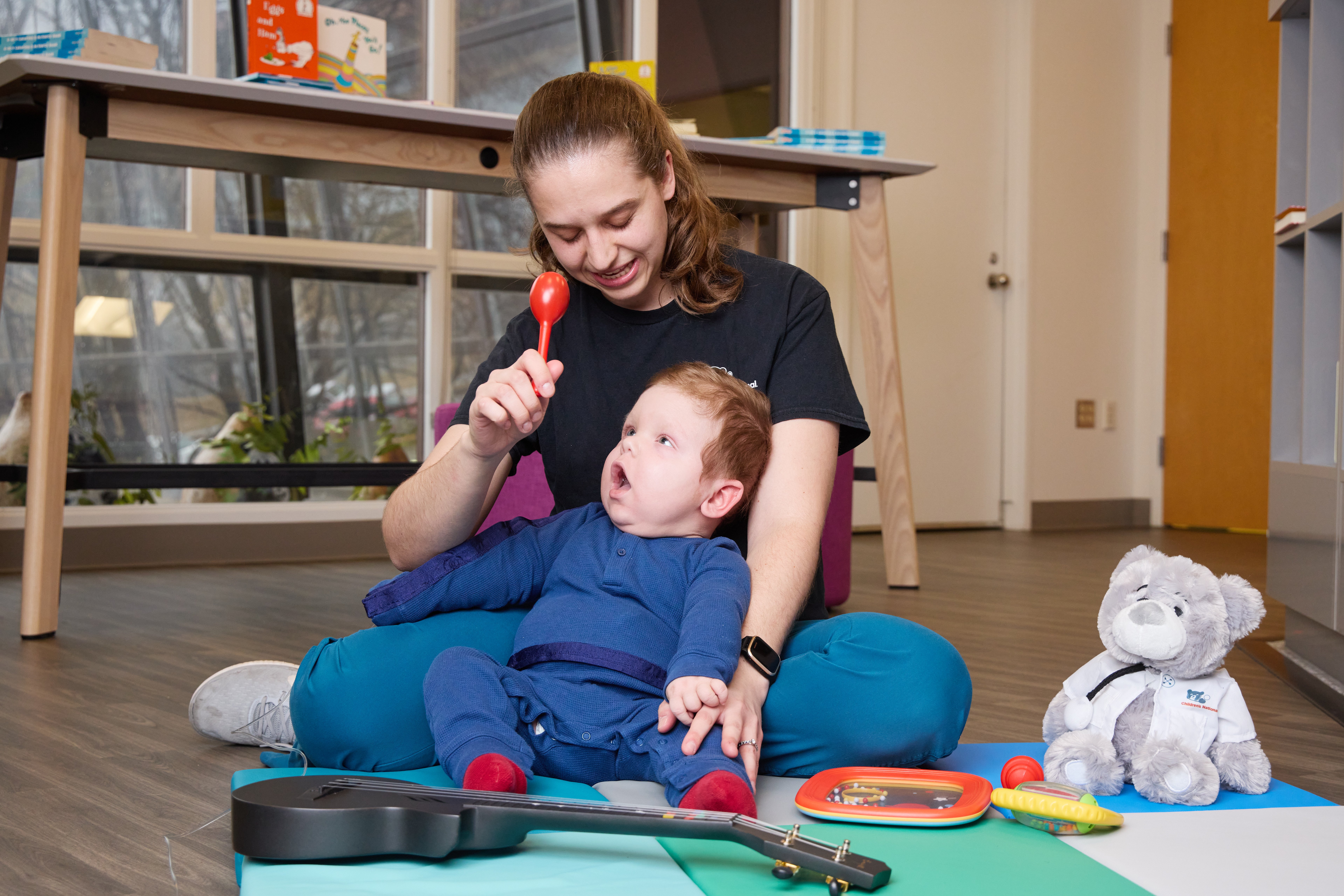 Music therapy with young patient