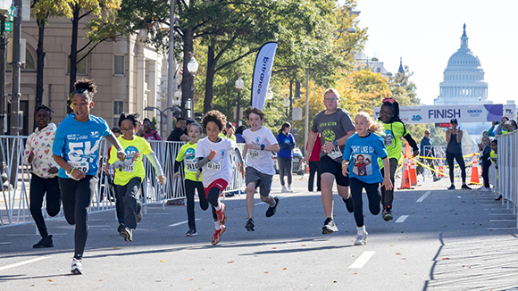 Race for Every Child competitors.