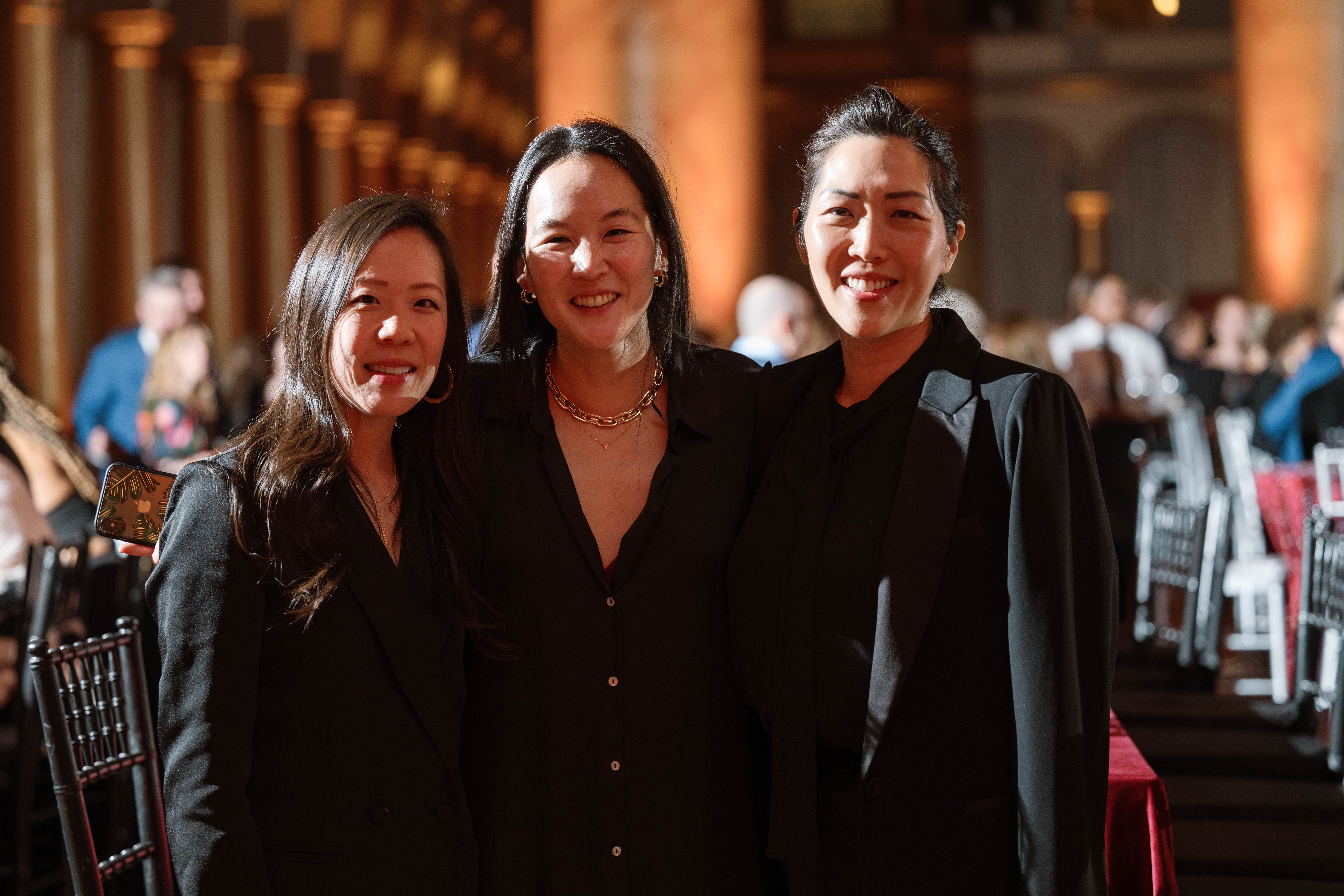 Three guests at the 2024 Vintage Affair event