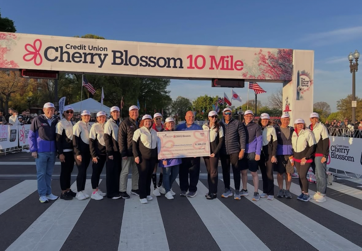 Credit Union Team Photo at Cherry Blossom event.
